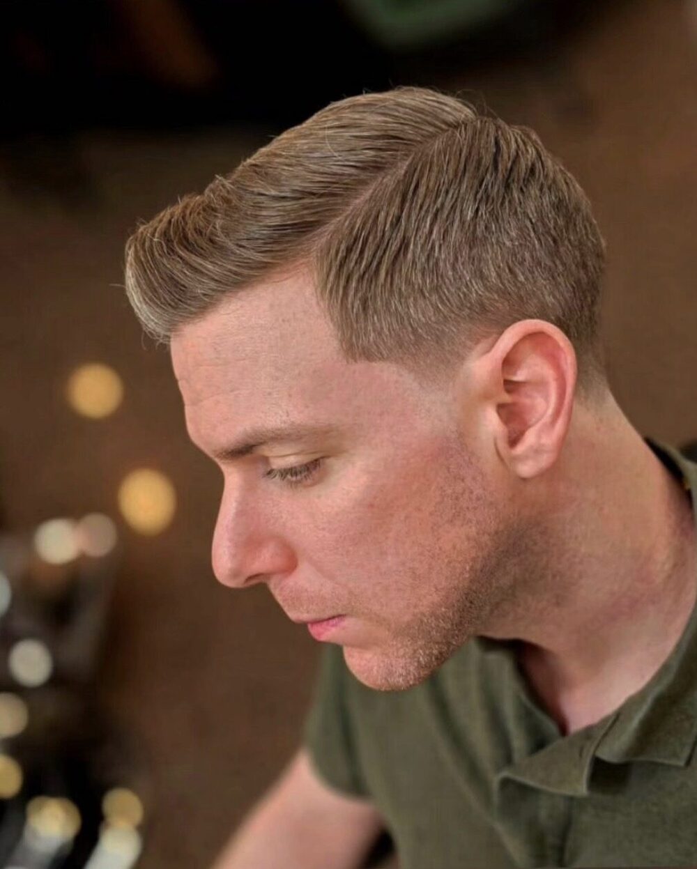 Slick back fade